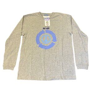 Dot Boys Me Vale Long Sleeves T-Shirt Size L Heather Gray Crew Neck Logo NWT $26